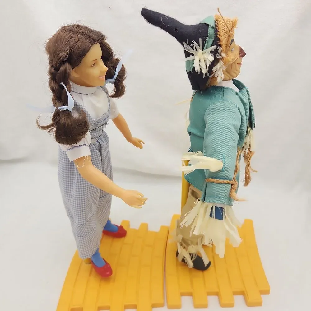 Dolls WIZARD OF OZ 14” Presents Of Hamilton 1987 Yellow Brick Stands 6 Figures